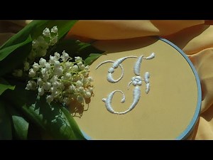 Unveiling the Magic of White Work 3D Letter F - Satin Embroidery