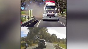 Sky News host Caleb Bond discusses how a recumbent tricycle almost led to an incident in what is now labelled a “crazy near-miss”. | Sky News Australia