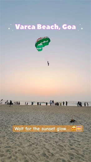 Peaceful Sunset at Varca Beach Goa 🌅✨ |Hidden Paradise in South Goa#sunset #beach #shorts #ytshorts