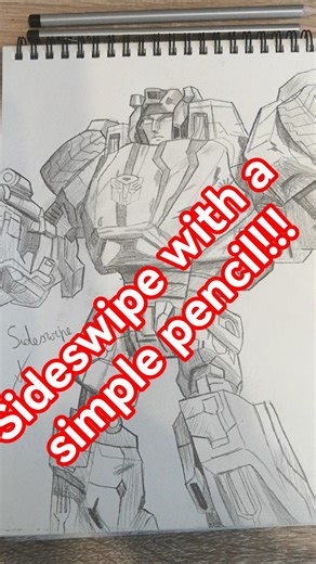 🤫🤫🤫Autobot Sideswipe#transformers#art#autobots#drawing#pencildrawing#shorts#shortvideo#artshorts