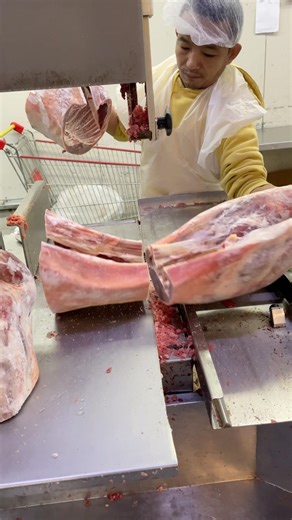 Whole Lamb carcass meat cutting skills#viral #meat #skills #shorts #youtube