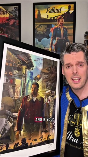 Unboxing the IGN store Area 51 art print from Fallout Season 2 #fallout #gamer #unboxing