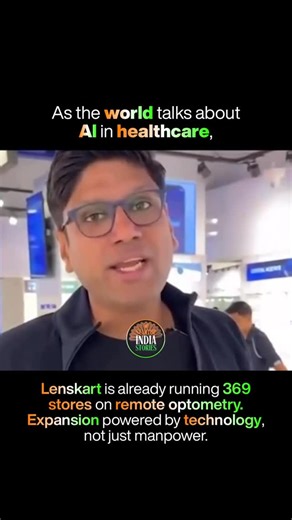 Startup India Stories 🇮🇳 | As the world talks about Al in healthcare,Lenskart is already running 369 stores on remote optometry. Expansion powered by technology,... | Instagram