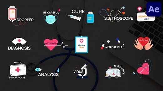 Medical Titles for After Effects