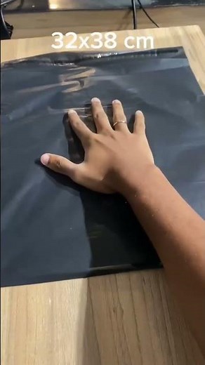 📦 Saco Envelope Plástico para Correios E-commerce 32x38cm com Aba Adesiva 100 Unidades Preto