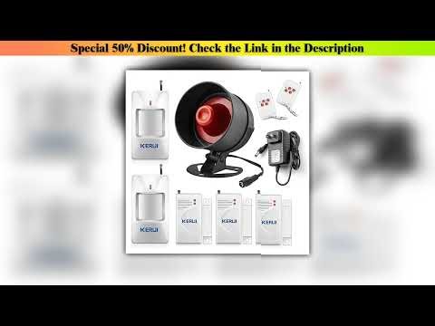 Hands-on KERUI Security Alarm System Indoor Outdoor Weather-Proof Siren Window Door Sensors Motion•