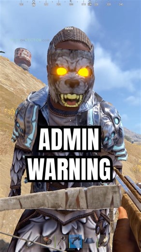 admin warning in rust