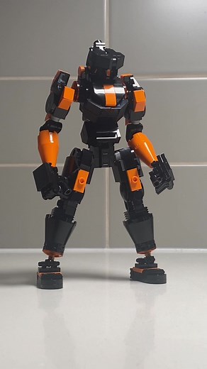 🚨 New WIP Alert 🚨 Due to the shortage of bricks from certian colours, I am halting the MOC that has a cockpit. Looking at my aboundent orange and black, I am thinking why don’t just create a mecha with more flebility than Atlas and also more humanoid. So here come this one! #lego #legomoc #legomech #afol #legoinstructions #legotutorials #legobuilding #customlego #legocreations #legodesign #legotechniques #legoframe #legowip #legotips #legoshowcase #legoideas #legoinspiration #legotutorial