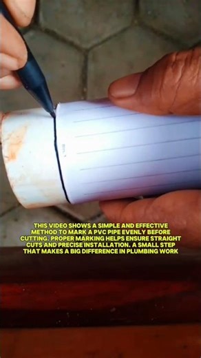Accurate PVC Pipe Marking Trick