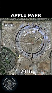 Apple Park's INSANE Transformation Over The Years(Map Time-Lapse) #shorts #asmr #apple #california