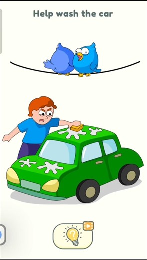 Help Wash The Car 🚨🚗 DOP 2 Level Game 🎮#viral #minecraft #shortsfeed #toon