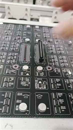 High-Tech Assembly: Precision Electronics in Action // The footage showcases the manual placement of