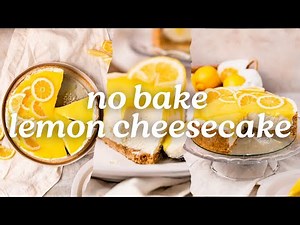 No Bake Lemon Curd Cheesecake 🍋