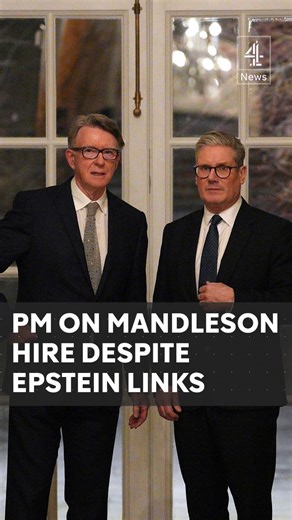 11K views · 3K reactions | 'Had I known at the time, there's no way I would have appointed him'. Prime Minister Sir Keir Starmer explained why he hired Lord Peter Mandelson in the first place, despite his links with Jeffrey Epstein and past reputation. #Mandelson #Epstein #Starmer #Politics #Government #Channel4News #C4News | Channel 4 News | Facebook