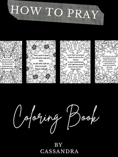 How to Pray Printable Prayer Coloring Book With Scriptures KJV - Etsy