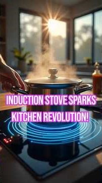 Induction Stove Sparks Kitchen Revolution! ⚡🔥👩‍🍳 #Sparked #Shorts #inductionstove #kitchentech
