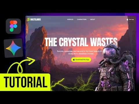 How I Design Futuristic Websites Using Figma + AI