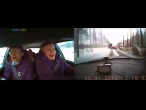 Drivers Caught on Dashcam Inside the Car before Crash