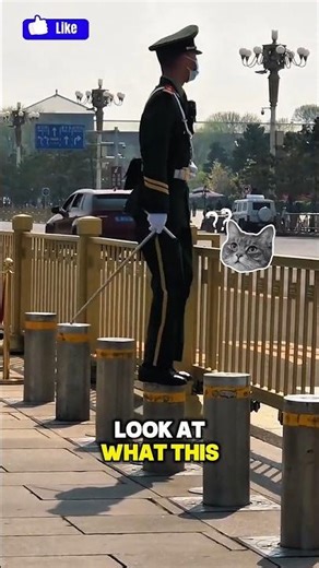 He Uses His Body Weight to Lower the Automatic Bollard! 🚗💪 #shorts