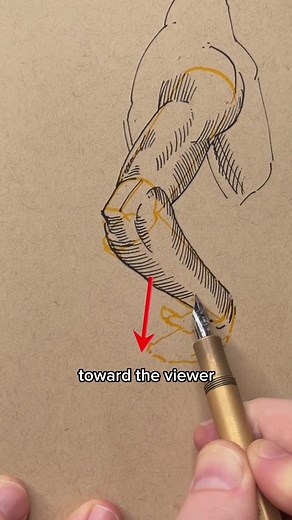 Tap the link in my bio to start the drawing drills course. Lines don’t just darken or outline a subject. They tell you which way the form is facing. Cross contour hatching does that directly. Instead of laying lines flat across an area, you wrap them around the surface. Now each stroke follows the turn of the form. The viewer can read depth without needing heavy shading. This gives you three advantages: It creates volume without overworking the drawing It keeps your shading clean and structured 