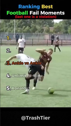 Ranking Best Football Fails 💀 #football #soccer #shorts