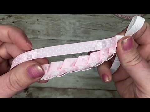 Tutorial - How to make a Ribbon Hair Bun Wrap - Military braid - Easy No Sew