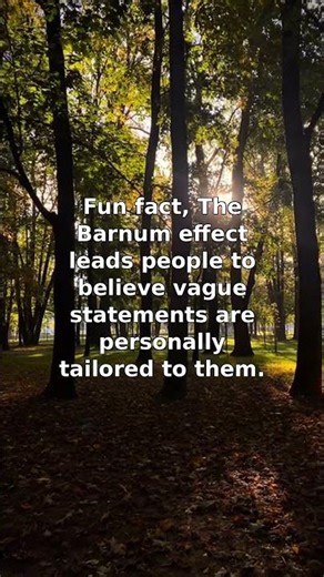 The Barnum Effect: Why We Trust Vague Statements