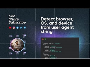 Detect browser, OS, and device from user agent string
