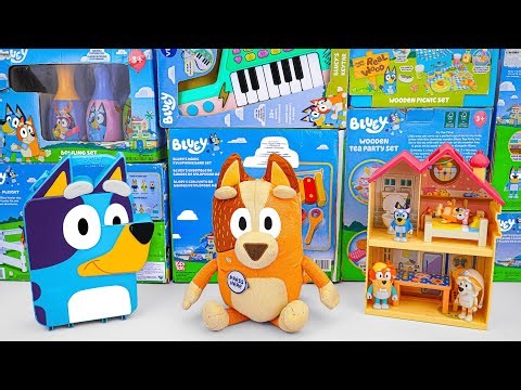 Bluey Toy Collection Unboxing Review 🐾 Bluey's Play and Go Playset & Bluey Mini Home Playset