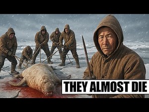 Surviving the Cold Inuit Harpoon Hunting at −84°F 64°C for a Family Feast
