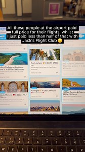 This is your sign: stop overpaying for Flights. ✈️ Introducing Jack's Flight Club - your shortcut to Flights at a fraction of the cost. 💰 From exotic islands to city breaks, we'll find the lowest prices on Flights so you can spend less time searching and more time making memories. ❤️ Right now, our membership is only £1 to join – cheaper than a bottle of water at the airport 🙃 So, why wait? Sign up now, and we’ll send you Flights you’ll be bragging about! #JacksFlightClub #TravelDeals #Adventu