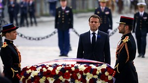 Video. Watch: Macron lays wreath for Victory in Europe Day