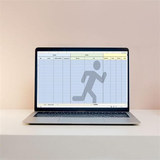 RUNN Running Tracker - Excel Template for Runners - Etsy