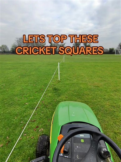 Using John Deere 305R for Cricket Square Maintenance