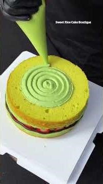 Today's immersive session: Making a Strawberry, Matcha, Oreo, and Mulberry Cake! #cake