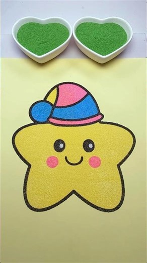 🌟Lucky Star Sand Art | Colorful Sand Pouring