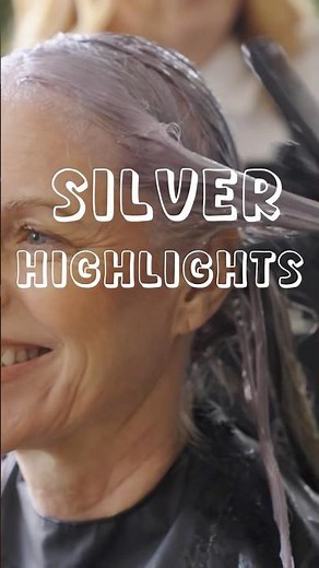 Ride or Dye: Silver Highlights|Goldwell's Hair Coloring Show | #shorts | Goldwell Education Plus