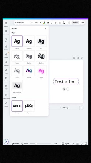 How to make curved text in canva #shorts #graphicdesign