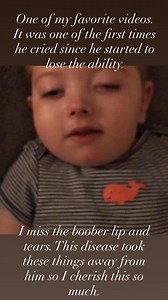 This will always be one of my favorite videos.Grayson lost his ability to cry from this awful disease. After his transplant, it slowly faded.But this day I had been gone a little longer than usual and he really felt it.The boober lip. The tears. I miss this so much. #MedicalMama #KrabbeWarrior #RareDiseaseAwareness #TransplantJourney #LoveLikeThis #GratefulForTheMemories | Grayson's Smile