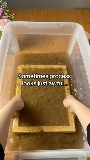 Trust the process | Recycled Paper in The Making | DIY Idea