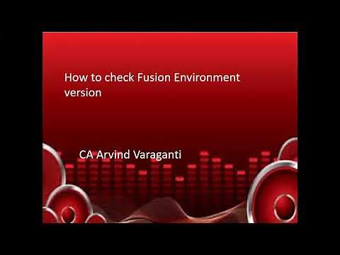 How to check Fusion Version