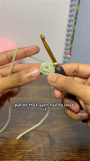 easy magic ring ✨ | crochet for beginners #crochet #beginner #tutorial