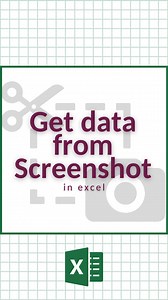 Get Data from Screenshot in Excel‼️ Level up in Excel in one hour!!! 💃🏼 You’re invited to a FREE LIVE Excel class with Miss Excel! 🎉 Register Now Replay Access 👉 https://links.miss-excel.com/cheatsheets?ref=register&utm_source=5 🗓️ Date / Time: Tue, October 8 at 12pm ET 📕 Topic: Data Cleaning & Analysis ‼️ Reminders: EVERYONE who attends the event live will receive a bundle of FREE practice files! ALL registrants will be sent a 48 hour replay after the live class! ✨ Once registered, rememb