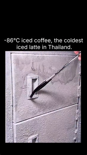 E X P E R T E C E on Instagram: "The post features a viral video of Thai iced latte preparation using components frozen at -86°C in an ultra-low temperature lab freezer, credited to TikTok user space_tamnik, exaggerating traditional Thai coffee methods for dramatic effect. Scientifically, -86°C enables rapid supercooling of liquids like coffee and condensed milk without immediate freezing damage, though exposure risks frostbite; peer-reviewed studies on cryopreservation confirm such freezers pre