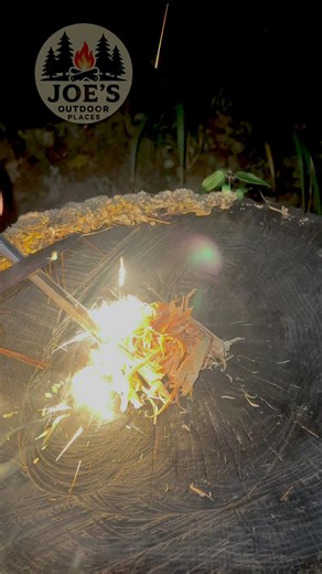 Ferro Rod and Fatwood Hard to Beat Fire Starter #shorts