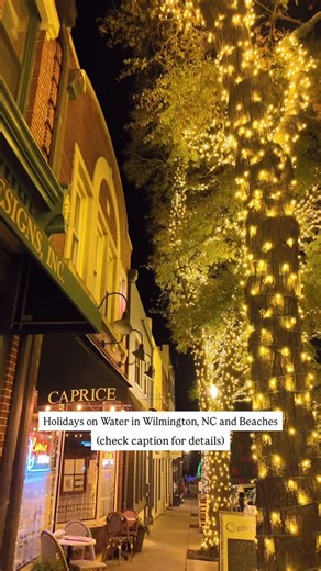 Visit Wilmington, NC on Instagram: "Experience all the historic charm and magic Downtown Wilmington, NC and our island beaches have to offer during the holidays. 🎄 ~ Downtown Wilmington Holiday Tree Lighting at the Riverwalk - Nov. 28 at 5:30 p.m. with family-friendly entertainment, and then Santa and the lighting around 6:30 p.m. ~ Holiday Light Drone Shows - Dec. 6, 13, 20, and 27 at 7:30 p.m. over the Cape Fear River along the Riverwalk ~ @wilmingtonwatertours Holiday Lights Cruise - Startin
