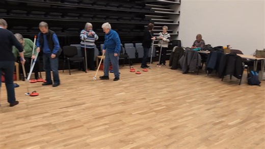 Ever wondered what New Age Kurling is all about? Watch this great wee vid from this mornings class :) New Age Kurling is on Tuesdays 10-11 and Fridays 12.30-2. Cost is £3 and there is no need to book. Why not give it a go? | The Fraser Centre