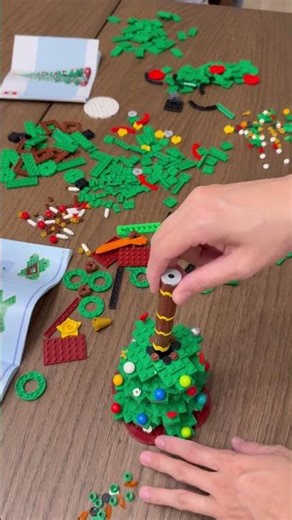 Building LEGO Christmas Tree with me🎄 #christmas #lego #legoholiday