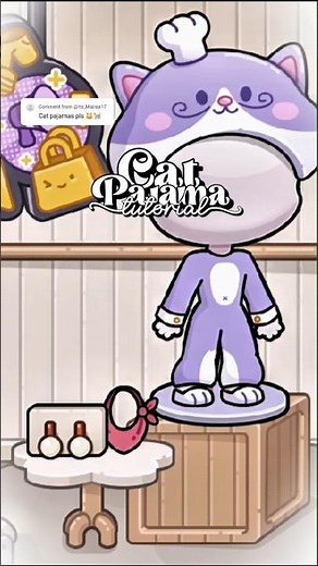 Cat Pajama Tutorial 💜 #viral #avatarworld