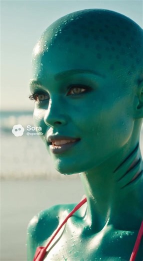 Beautiful #fyp #ai #sora #alien #beach